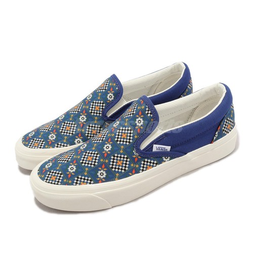 

Vans Classic Slip-On Anaheim Factory Blue Tile Checkerboard Gum Мужские VN0A5KX8B0S, Синий, Classic Slip-on