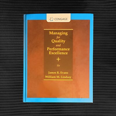 Managing for Quality & Performance Excellence 11th Edit. HARDCOVER - Never Used!