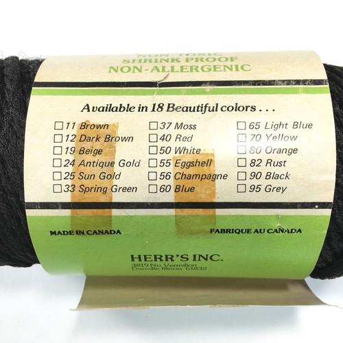 Macrame Weaving Cord Black Rainbo Twist 60 Yards 4mm Craft Cord