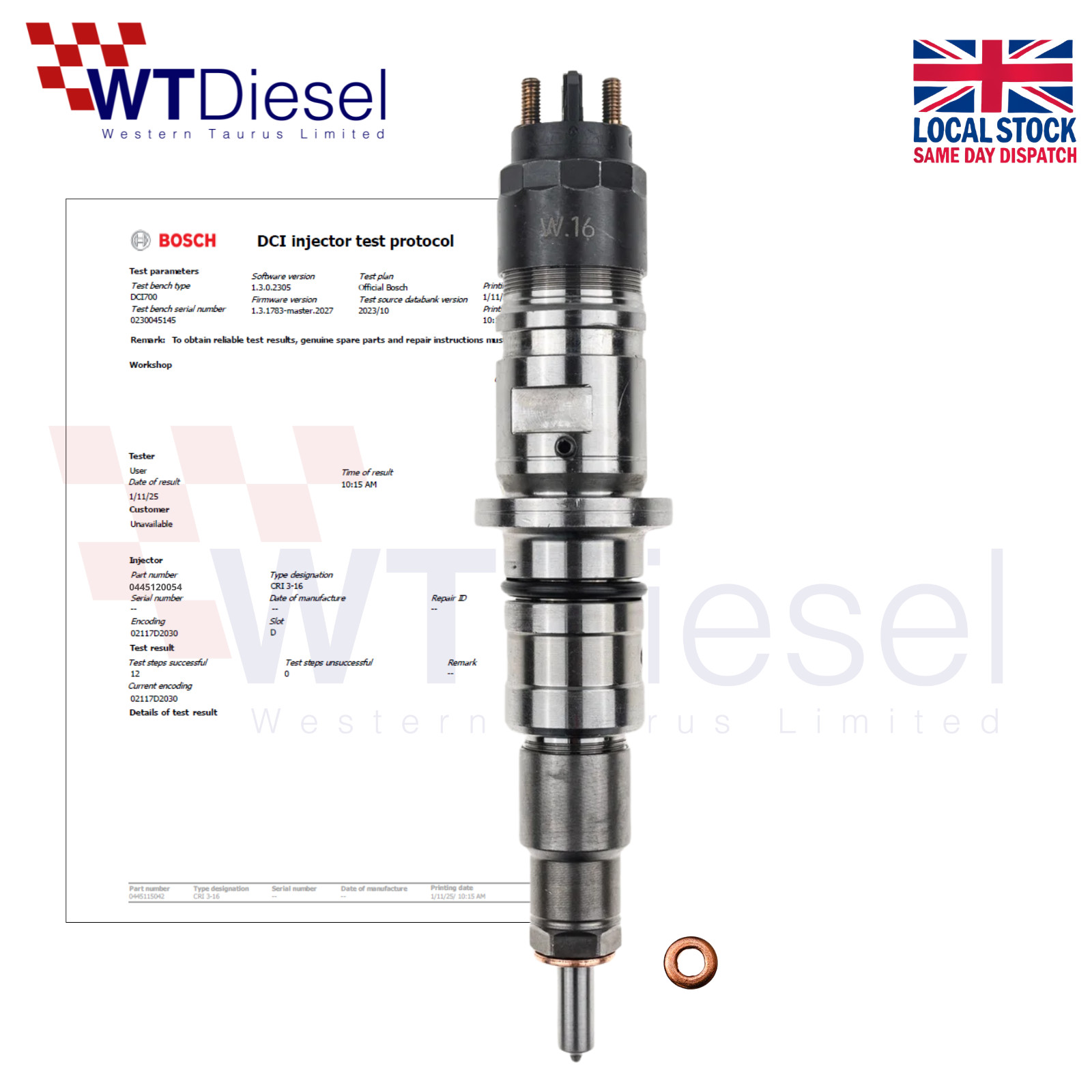 Iveco Irisbus Diesel Fuel Injector | Bosch 0445120054 504091504
