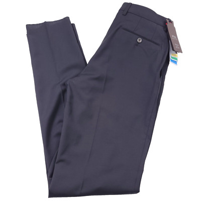 $395 PT Torino PT01 Traveler Stretch Black Dress Pants Men Size US 30 (Italy 46)