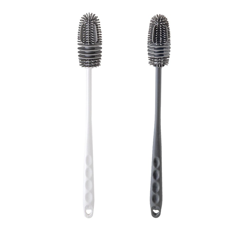 Silicone Bottle Cleaning Brush with Long Handle, 11" Water B