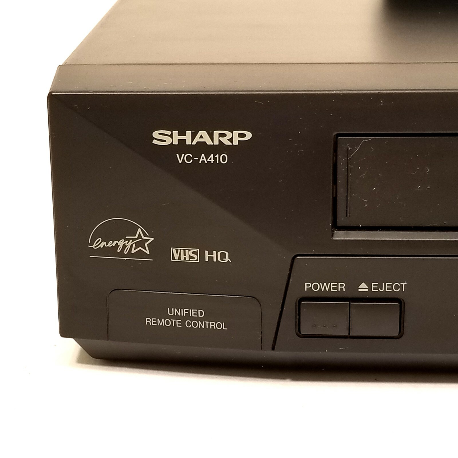 SHARP VC-A410U VHS VCR Video Cassette Recorder Player with AV Cable Set