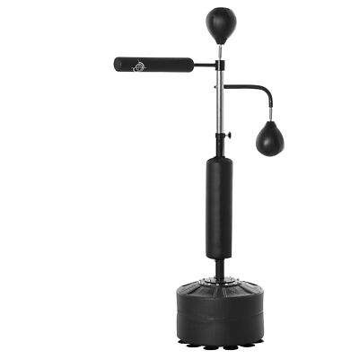 Punching Bag with Stand Boxing Set Kickboxing Bag 360° Reflex Bar Speed Ball