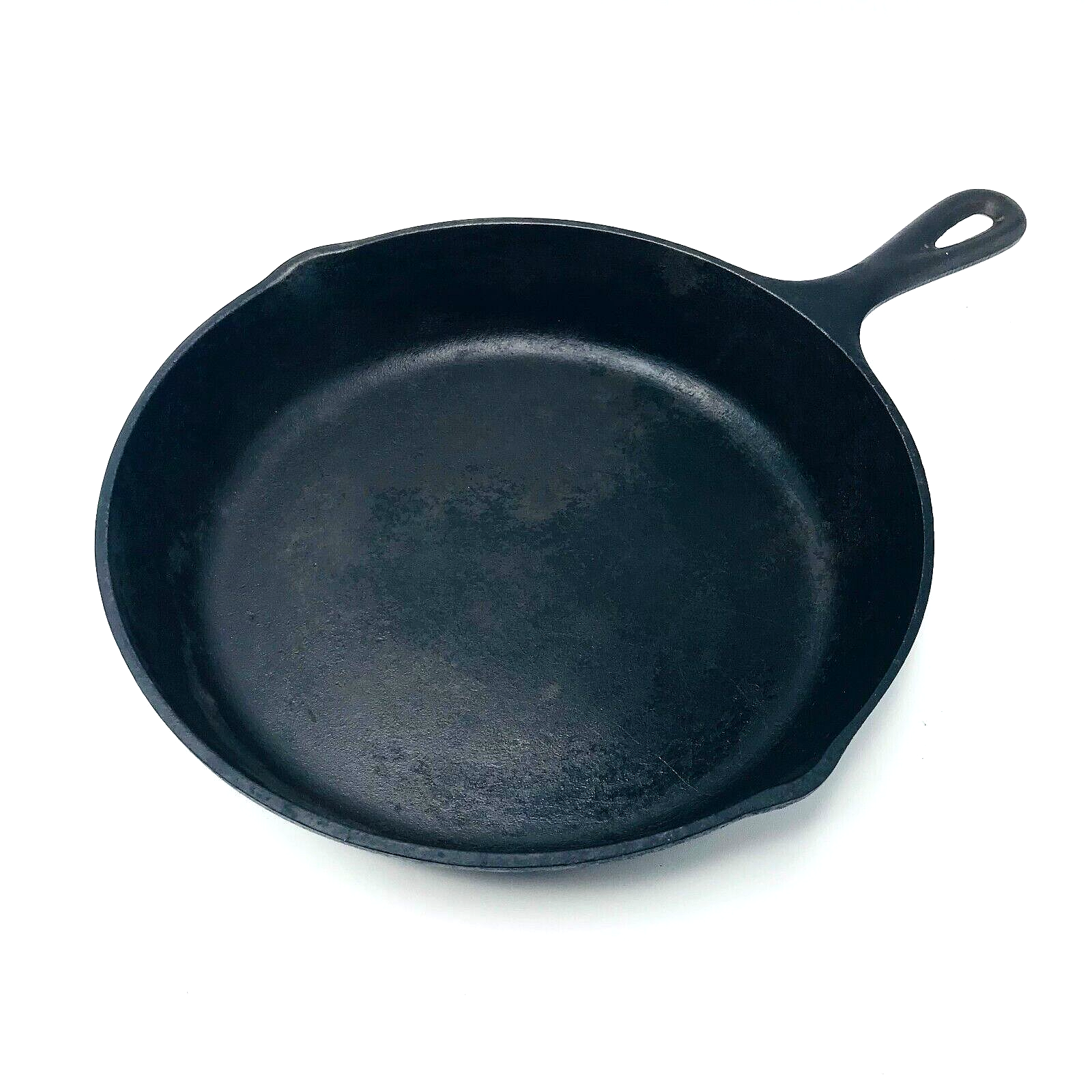 Vintage Lodge #7 SK 8-B D 3-Notch Ring Cast Iron Skillet 10