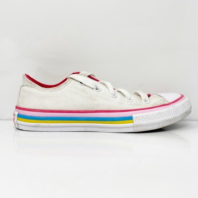 Converse Girls Chuck Taylor All Star 668484F Белая повседневная обувь Кроссовки Размер 12