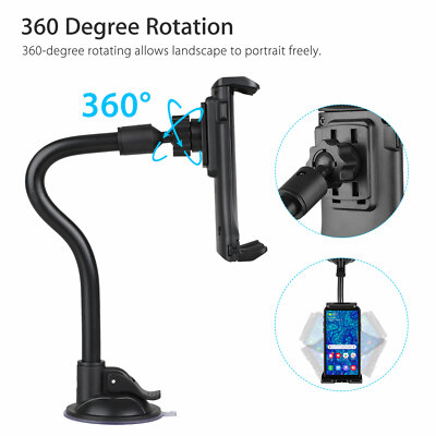 360° Car Windshield Dashboard suction Mount Holder Stand For Phone Tablet PC GPS
