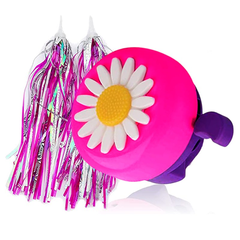 Bell Daisy Flower Horns Bike Children Girls Cycling Ring
