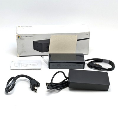 Microsoft Surface High-Performance Dock 1661 Docking Station 90W In Black 