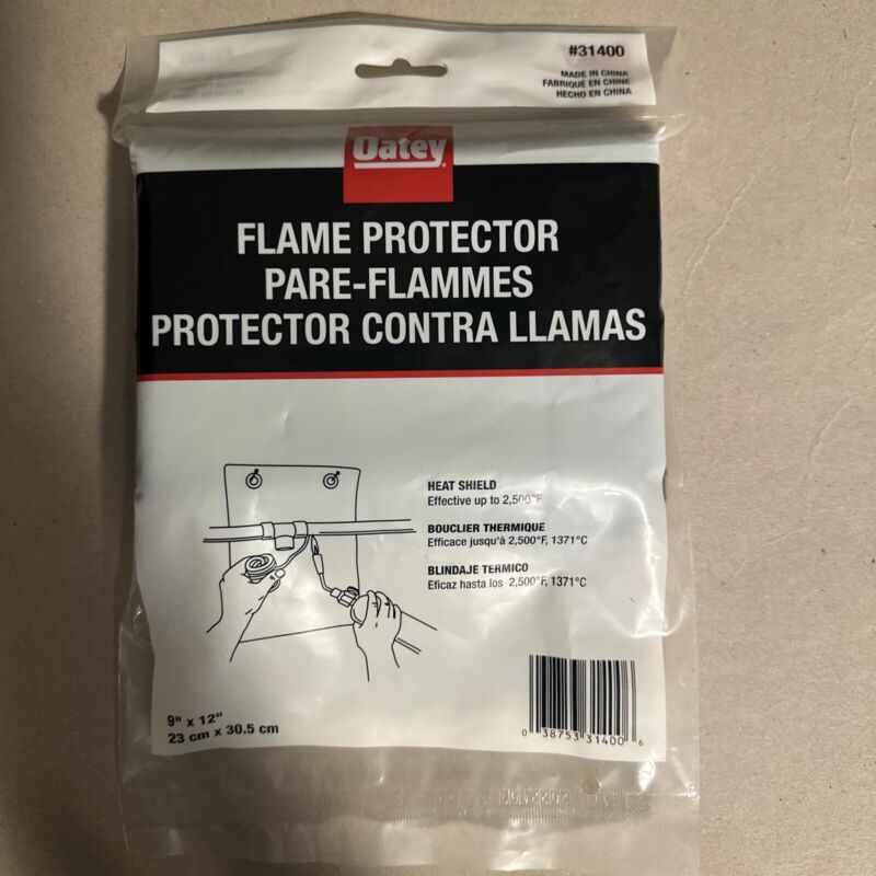 Oatey 31400 Flame Protector 9" x 12" Heat Shield Non-Asbestos Flame Retardant