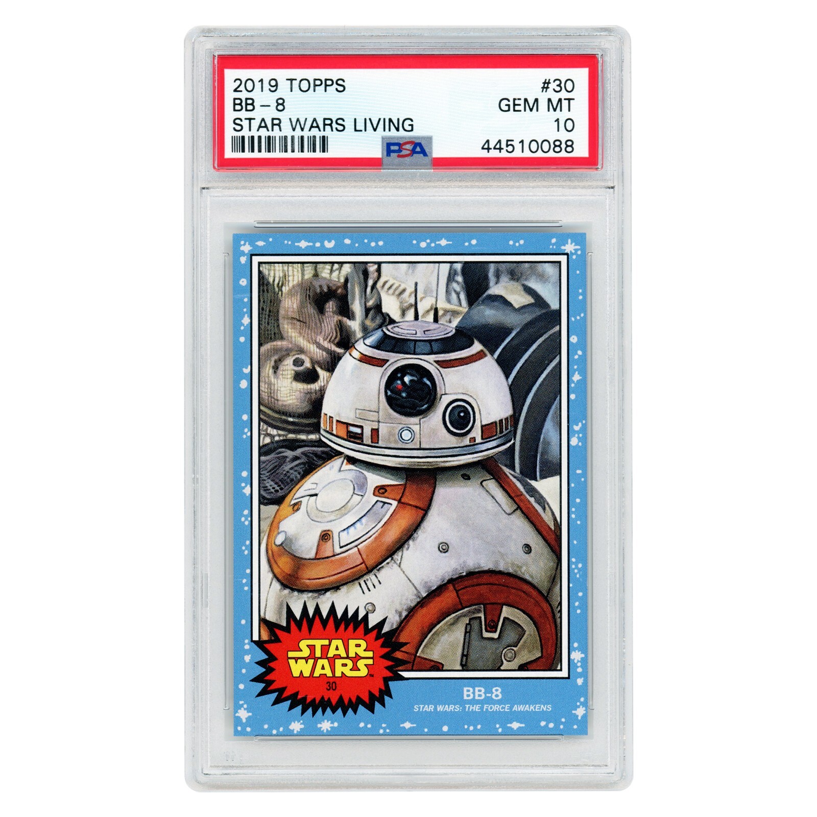 BB-8 - Topps Star Wars Living Set Card #30 - PSA 10 GEM MINT