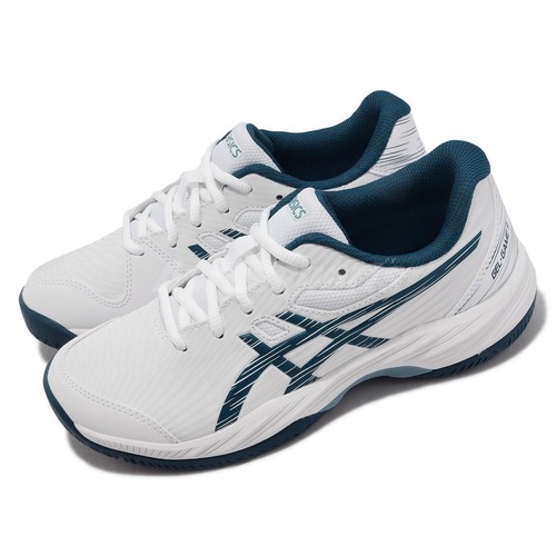 

Детские молодежные теннисные кроссовки Asics GEL-Game 9 GS White Restful Teal 1044A052-102, Белый, Gel-game 9 Gs