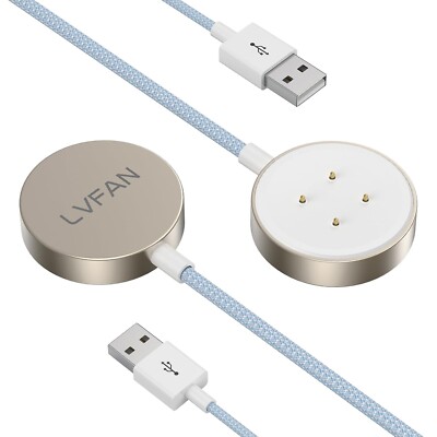 2 Pack Charger for Google Pixel Watch 2/Fitbit Versa 4 / Sense 2 Charging Cable