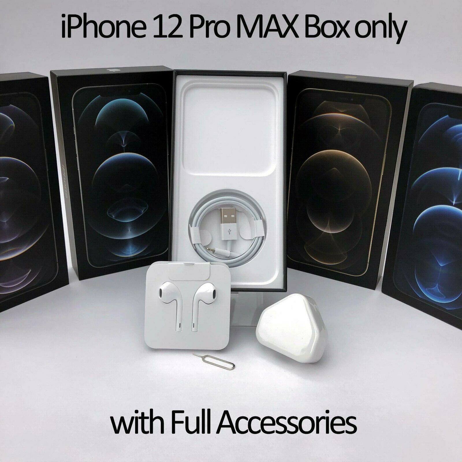 Original iPhone 12 Pro MAX box only with Full Accessories | eBay Original iPhone 12 Pro MAX box only with Full Accessories | eBay