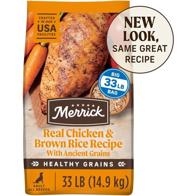 Classic Healthy Grains Real Chicken + Brown Rice Recipe with Ancient Grains Adul