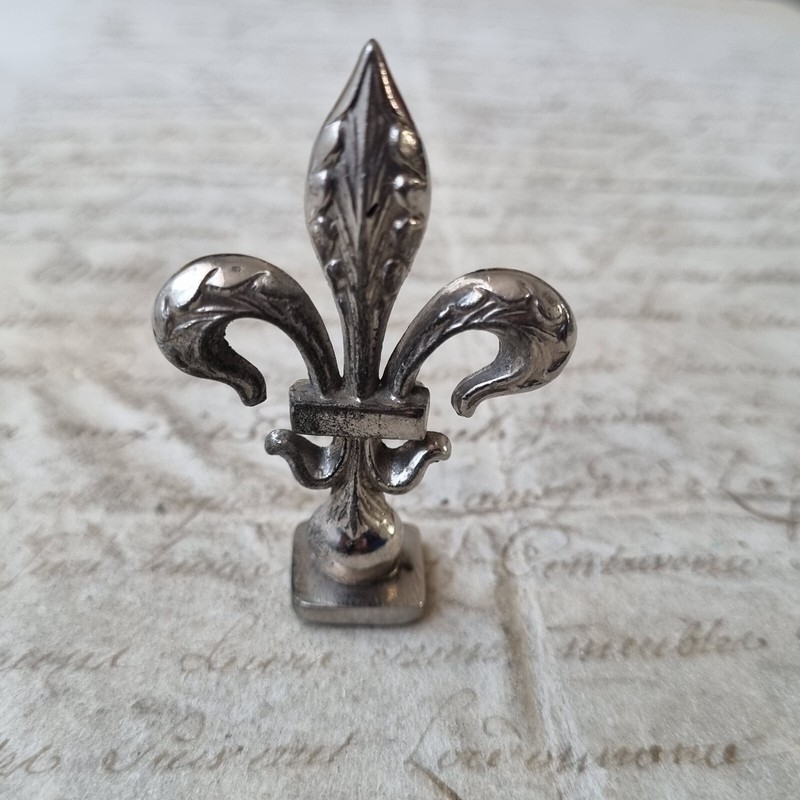 Sceau Cachet Vintage Fleurs De Lys Royalisme French Nobility Seal