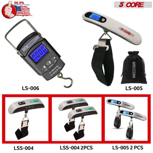 5 Core Luggage Weight Scale Handheld Portable Electronic LCD Digital Travel Fish