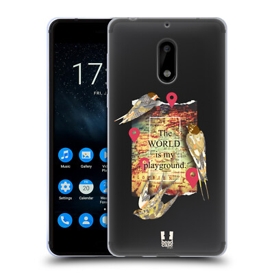 HEAD CASE DESIGNS WILD BIRD COLLAGE SOFT GEL CASE FOR NOKIA PHONES 1