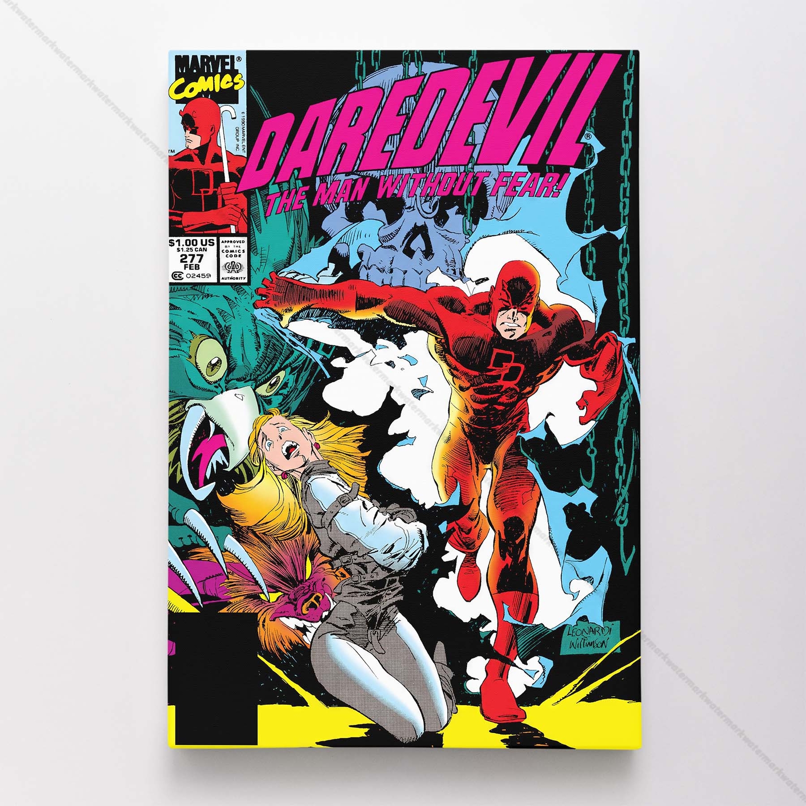 Daredevil Poster Canvas Vol 1 #277 Comic Book Art Print