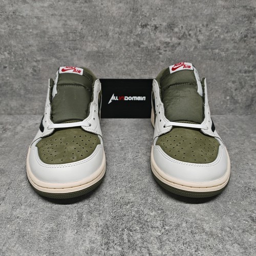 JORDAN LEVEL SS/NEW - AIR JORDAN 1 RETRO LOW OG SP TRAVIS SCOTT MEDIUM OLIVE DM7866-200