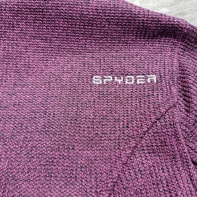 Spyder Marbled Endure Full Zip Stryke Fleece Jacket Raspberry Pink Women's Large