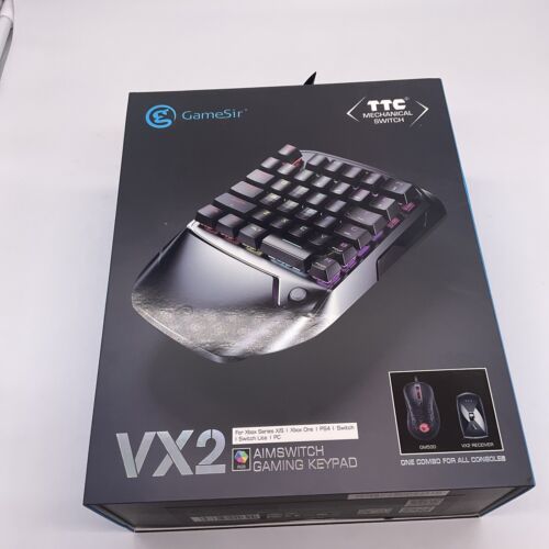 Teclado para Jogos GameSir VX2 + Mouse Gamer para PS4 / Xbox/Nintendo  Switch e PC