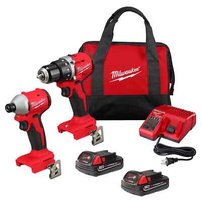 Milwaukee 3692-22CT 18V Compact Brushless Drill Driver Kit-open box- NEW !