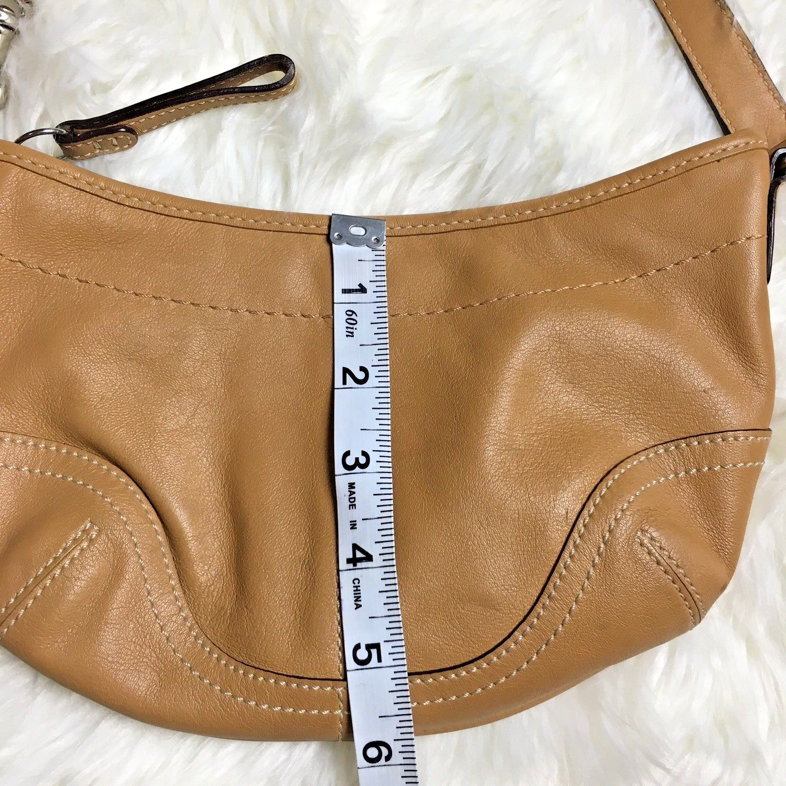 Coach Tan Leather Purse Handbag