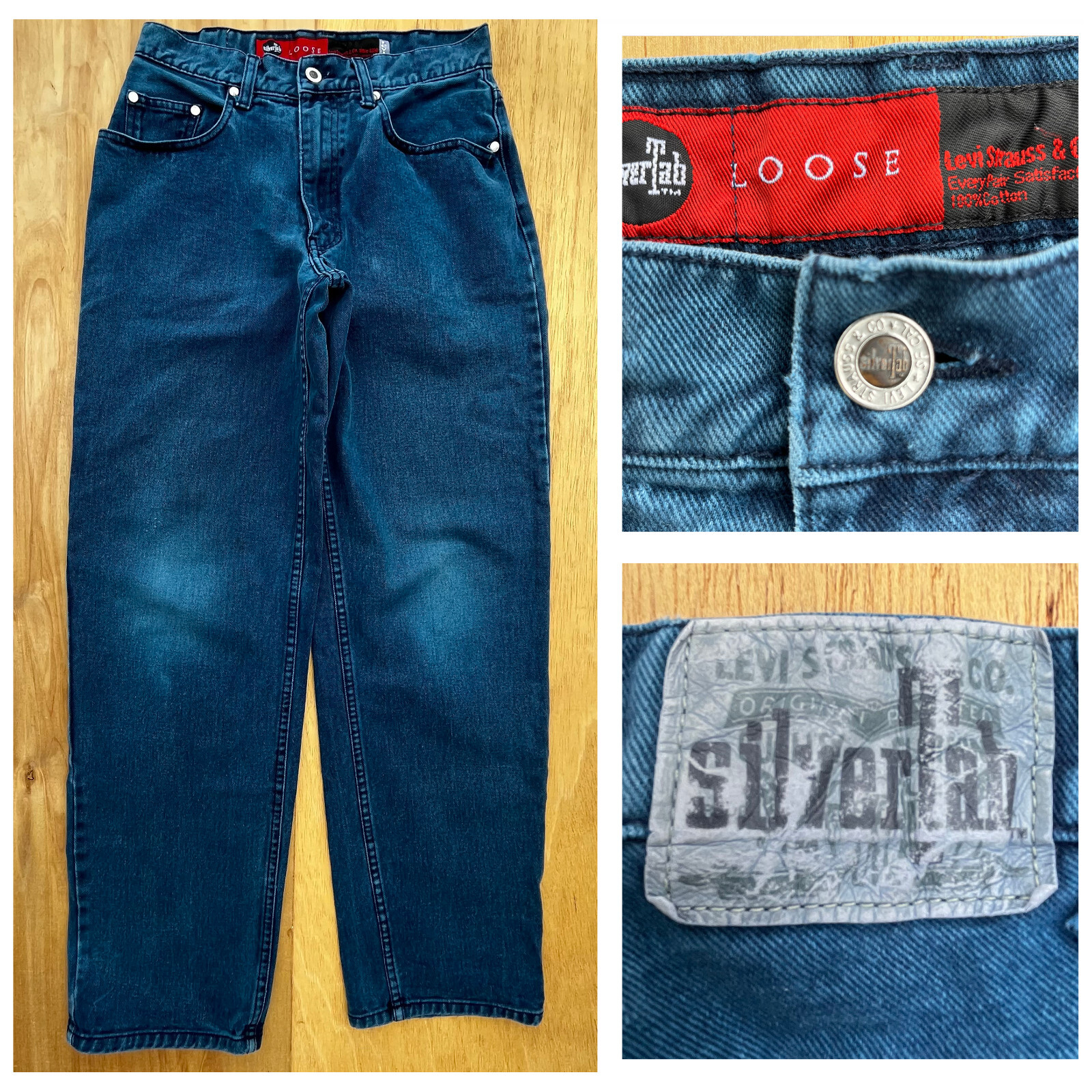 LEVIS SILVER TAB VTG 90'S Women's Loose Wide Leg High Rise LEVIS SILVER TAB VTG 90'S Women's Loose Wide Leg High Rise