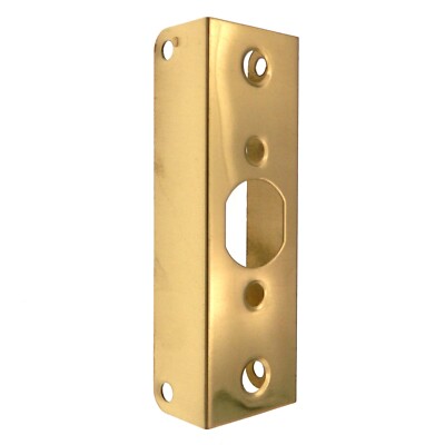 Warwick Door Edge Guard Reinforcer for 1 3/8'' Door, Polished Brass SH1068PB
