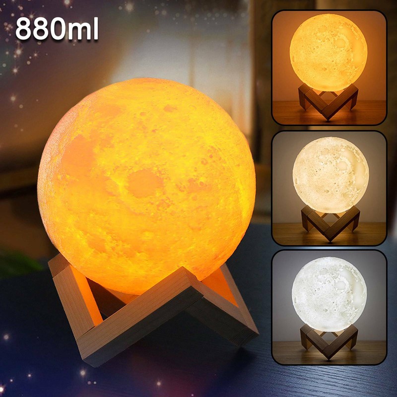 Details about 3D Moon Lamp Air Humidifier Diffuser Aroma Essential Oil USB Home Purifier Light Details about 3D Moon Lamp Air Humidifier Diffuser Aroma Essential Oil USB Home Purifier Light