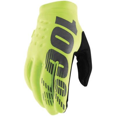 100% Brisker Glove - Fluorescent Yellow/Black - 2XL 10003-00019