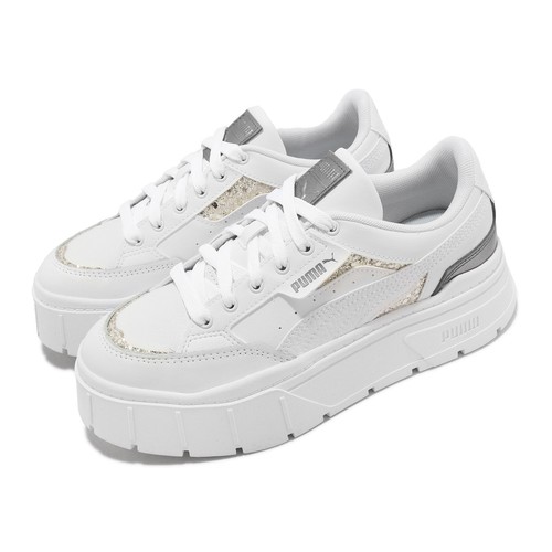 

Puma Mayze Stack SQ Wns White Silver Women Casual Platform Lifestyle 386271-01, Белый, Mayze Stack Sq Wns