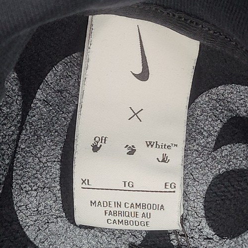 Pre-owned Nike Sweatshirt Mens Extra Large Black X Off White Abloh Air Pullover Hoodie