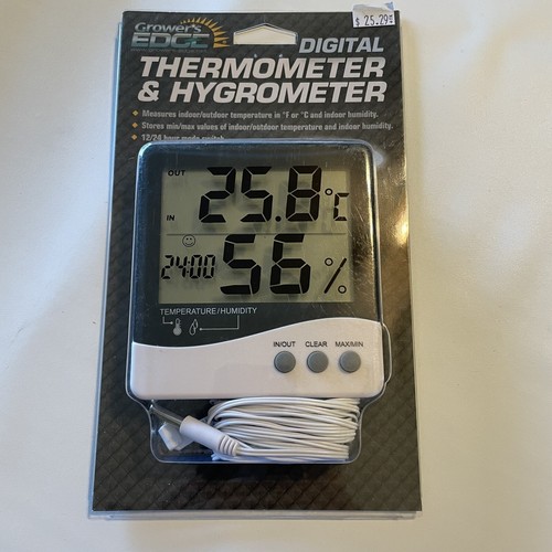 Growers Edge Digital Thermometer & Hygrometer