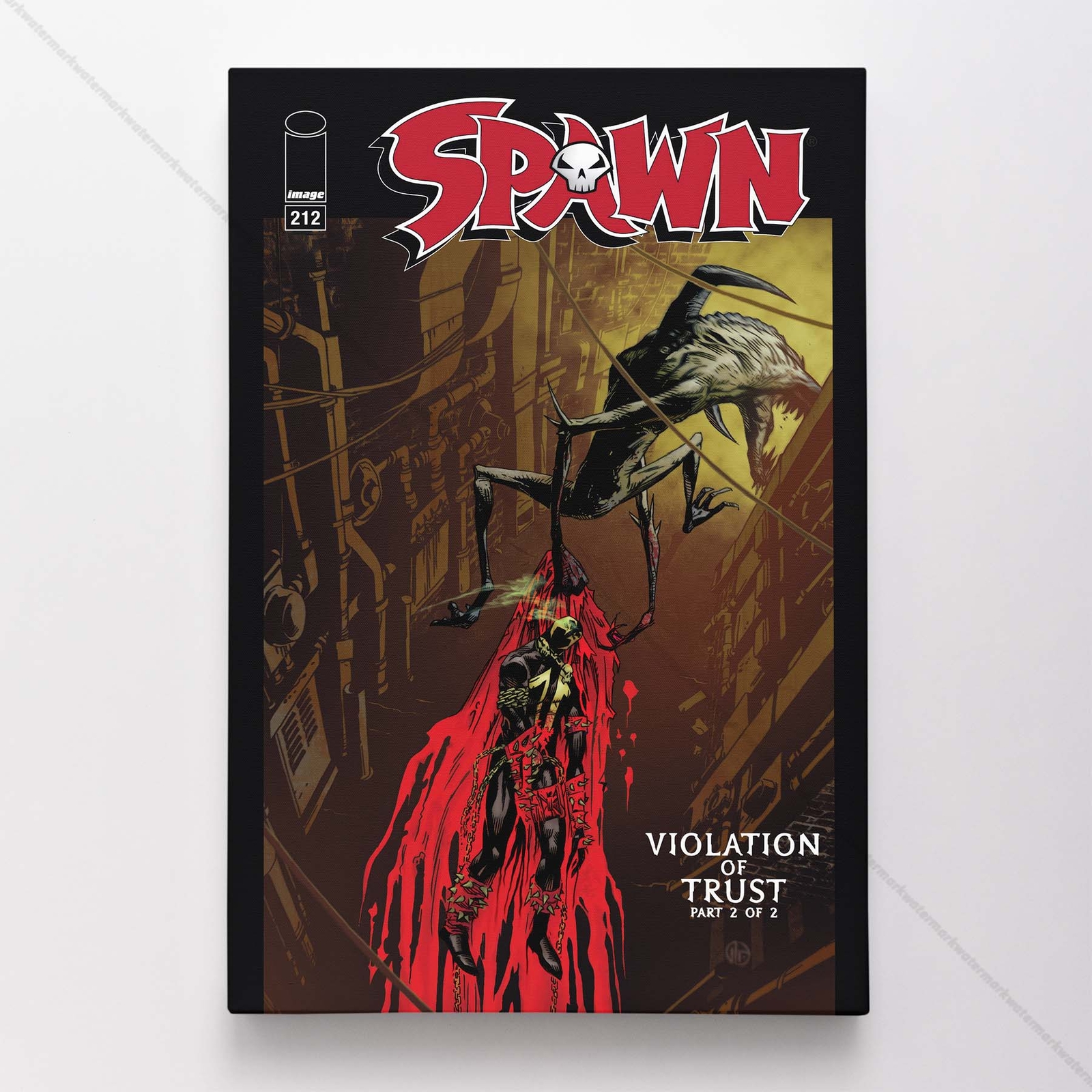 Spawn 212 Poster Canvas Comic Book Cover Art Print #A