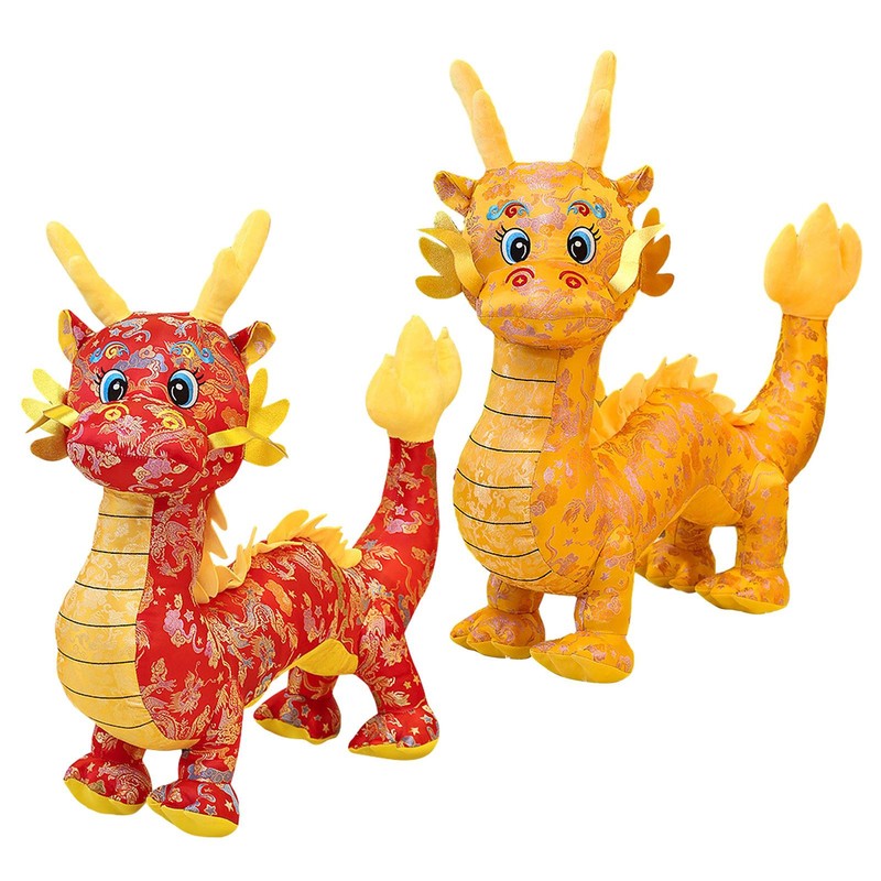 Dragon Plush Doll Stuffed Animal Doll Cute Chinese Dragon Pl