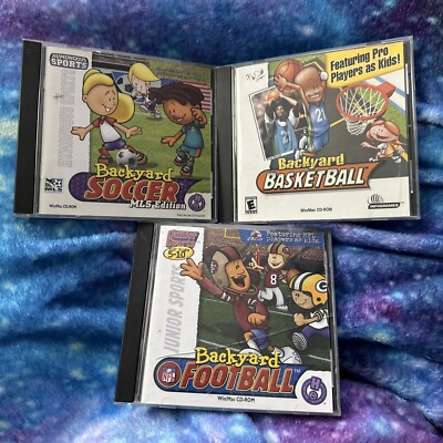 Lot Of 3 Backyard Sports PC Games Soccer Basketball Football 