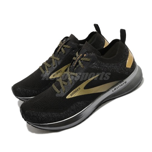 

Мужские шоссейные кроссовки Brooks Levitate 4 Victory Edition Black Gold 1103451D-054, Черный, Levitate 4 Victory
