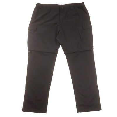 Rugged Exposure Black Convertible Cargo Pants Mens 40x29