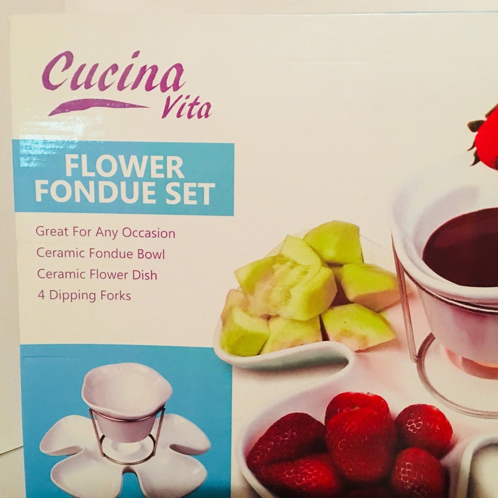 Cucina Vita Flower Fondue Set
