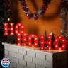 VIHOSE Christmas LED Letter Lights Sign Table Indoor Decoration Light up Letters Battery Powered Letter for Home Bar Christmas Party Bedroom Tabletop Indoor Decoration Gift (HOHOHO)