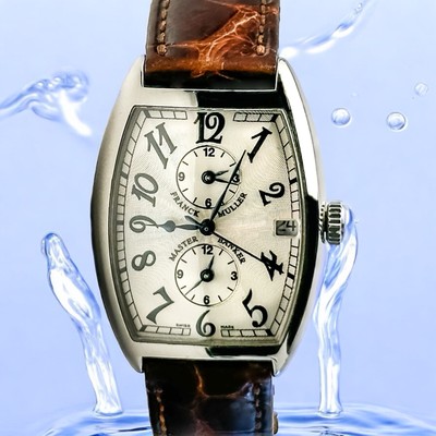 Franck Mueller Master Banker Stainless Steel Silver Dial 43x31  2582MB