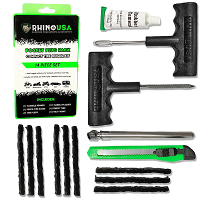 Rhino USA Compact Tire Repair Kit
