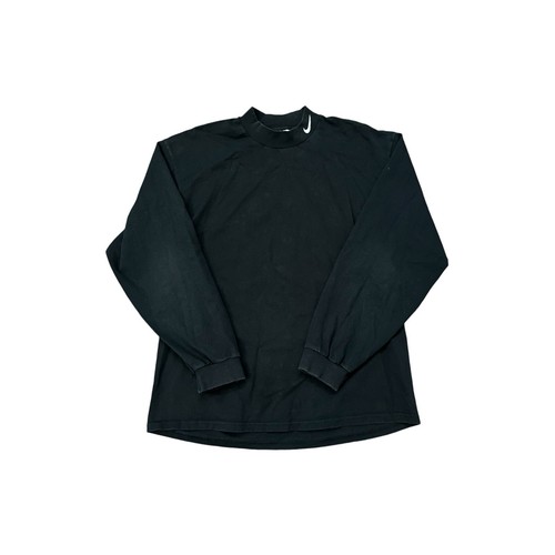 ◇1993studio◇ Vintage Track Jersey Long Sleeve Black Vintage 90s Nike Black Long Sleeve Mock Neck Made In USA T