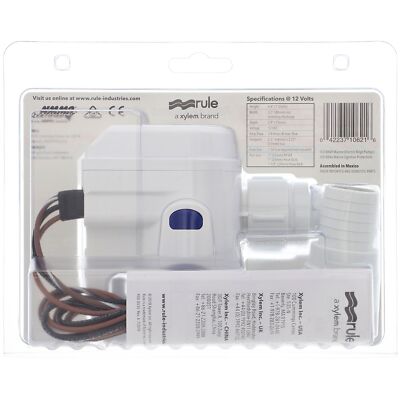 Rule RM1100B Rule-Mate Automatic Bilge Pump 1100 GPH 12 Volt