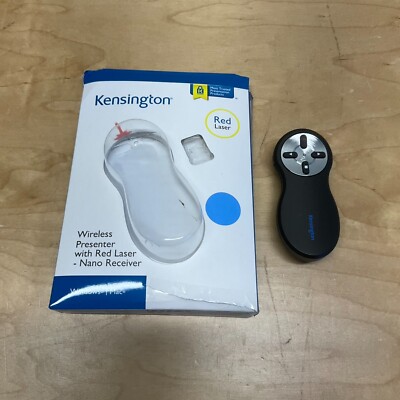 Kensington 4 Button Wireless Presenter With Red Laser Pointer Tested and Working