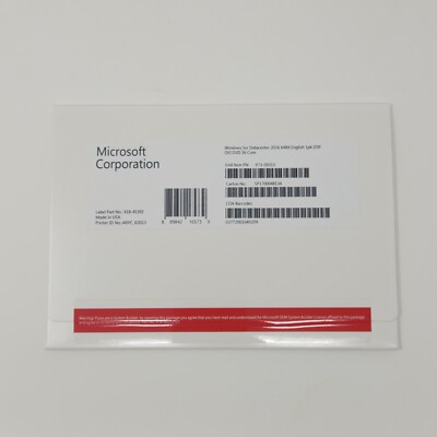 Windows Server 2016 Datacenter x64 bit - OEI DVD Full Version License HHD