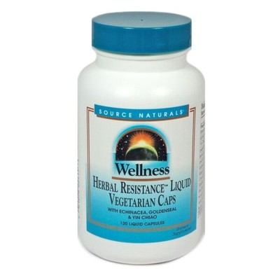 Source Naturals, Inc. Wellness Herbal Resistance 120 жидких растительных капсул