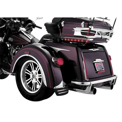 Accent Rear Bumper Fender Chrome Accent For Harley Tri Glide